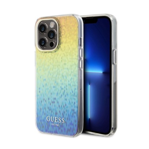 Guess IML Faceted Mirror Disco Iridescent - Case for iPhone 15 Pro Max (Iridescent)