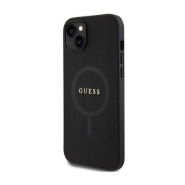 Guess Saffiano MagSafe - iPhone 15 case (black)