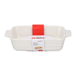 Alpina - Ceramic baking dish 25x15x5 cm 1L (white)