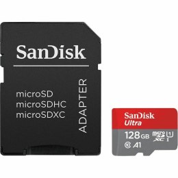 Micro SD Memory Card with Adaptor SanDisk Ultra Black 128 GB UHS-I