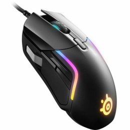 Gaming Mouse SteelSeries 62551 Black Multicolour Gaming With cable LED Lights