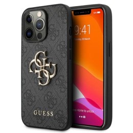 Guess 4G Big Metal Logo - Case for iPhone 13 Pro Max (Grey)