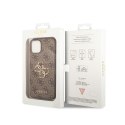 Guess 4G Big Metal Logo - Case for iPhone 15 / 14 / 13 (brown)