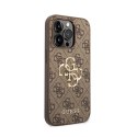 Guess 4G Big Metal Logo - Case for iPhone 15 Pro (brown)