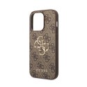 Guess 4G Big Metal Logo - Case for iPhone 15 Pro (brown)