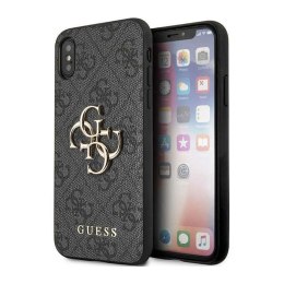 Guess 4G Big Metal Logo - Case for iPhone X (Grey)