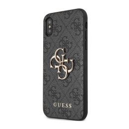 Guess 4G Big Metal Logo - Case for iPhone X (Grey)