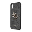 Guess 4G Big Metal Logo - Case for iPhone X (Grey)