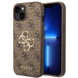 Guess 4G Big Metal Logo Case iPhone 14 (Brown)