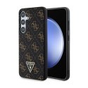 Guess 4G Triangle Metal Logo - Case for Samsung Galaxy S24 (Black)