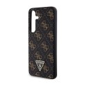 Guess 4G Triangle Metal Logo - Case for Samsung Galaxy S24 (Black)