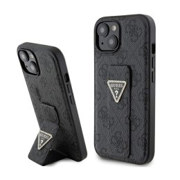 Guess Grip Stand 4G Triangle Strass Logo - iPhone 15 Case (black)