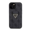 Guess Grip Stand 4G Triangle Strass Logo - iPhone 15 Case (black)