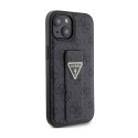 Guess Grip Stand 4G Triangle Strass Logo - iPhone 15 Case (black)