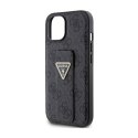 Guess Grip Stand 4G Triangle Strass Logo - iPhone 15 Case (black)