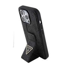 Guess Grip Stand 4G Triangle Strass Logo - iPhone 15 Pro Case (black)