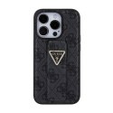 Guess Grip Stand 4G Triangle Strass Logo - iPhone 15 Pro Case (black)