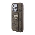 Guess Grip Stand 4G Triangle Strass Logo - iPhone 15 Pro Max Case (brown)