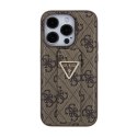 Guess Grip Stand 4G Triangle Strass Logo - iPhone 15 Pro Max Case (brown)