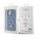 Guess Leather 4G Triangle Strass - iPhone 15 Case (blue)