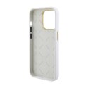 Guess Silicone Logo Strass 4G - iPhone 15 Pro Max Case (white)