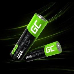 Green Cell - 2x AA HR6 2600mAh rechargeable batteries