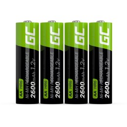 Green Cell 4x AA HR6 Batteries 2600mAh