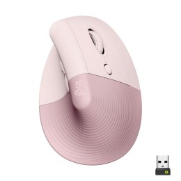 Ergonomic Optical Mouse Logitech Lift Black Grey Pink Rose