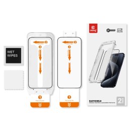 Crong EasyShield 2-Pack - Toughened glass for iPhone 15 (2 pieces)
