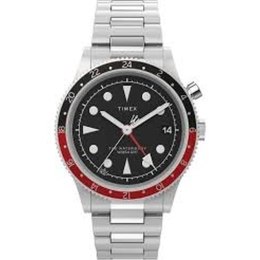 Men's Watch Timex THE WATERBURY GMT Black Silver (Ø 39 mm) (Ø 40 mm)