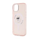 Karl Lagerfeld IML Choupette MagSafe - Case for iPhone 14 / 15 / 13 (Pink)