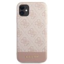 Guess 4G Bottom Stripe Collection - Case for iPhone 11 (Pink)