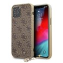 Guess 4G Charms Collection - Case for iPhone 12 Pro Max (Brown)