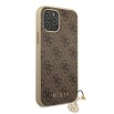 Guess 4G Charms Collection - Case for iPhone 12 Pro Max (Brown)