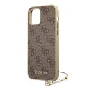 Guess 4G Charms Collection - Case for iPhone 12 Pro Max (Brown)