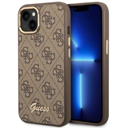 Guess 4G Metal Camera Outline Case - Case for iPhone 14 (Brown)