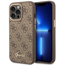 Guess 4G Metal Camera Outline Case - Case for iPhone 14 Pro (Brown)