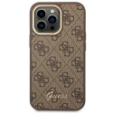 Guess 4G Metal Camera Outline Case - Case for iPhone 14 Pro (Brown)