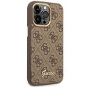 Guess 4G Metal Camera Outline Case - Case for iPhone 14 Pro (Brown)