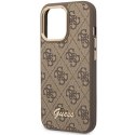 Guess 4G Metal Camera Outline Case - Case for iPhone 14 Pro (Brown)