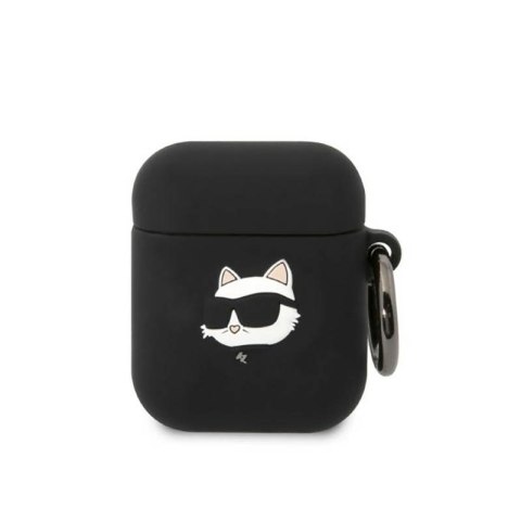 Karl Lagerfeld Silicone NFT Choupette Head 3D - AirPods 1/2 gen case (black)