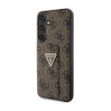 Guess Grip Stand 4G Triangle Strass Logo - Case Samsung Galaxy S24 (Brown)