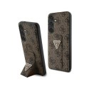 Guess Grip Stand 4G Triangle Strass Logo - Case Samsung Galaxy S24+ (Brown)