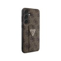 Guess Grip Stand 4G Triangle Strass Logo - Case Samsung Galaxy S24+ (Brown)