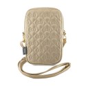 Hello Kitty Quilted Bows Strap - Crossbody bag for phone (gold)