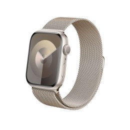 Crong Milano Steel - Stainless Steel Strap for Apple Watch 42/44/45/49 mm (champagne).