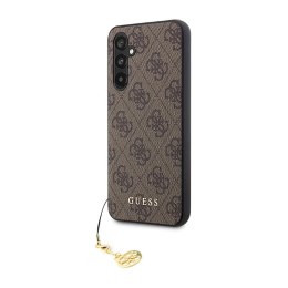 Guess 4G Charms Collection - Case for Samsung Galaxy A54 5G (Brown)