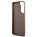 Guess 4G Metal Gold Logo - Case for Samsung Galaxy S22 (Brown)