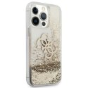 Guess Liquid Glitter 4G Big Logo - Case for iPhone 13 Pro Max (Gold)