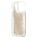 Guess Liquid Glitter 4G Big Logo - Case for iPhone 13 Pro Max (Gold)